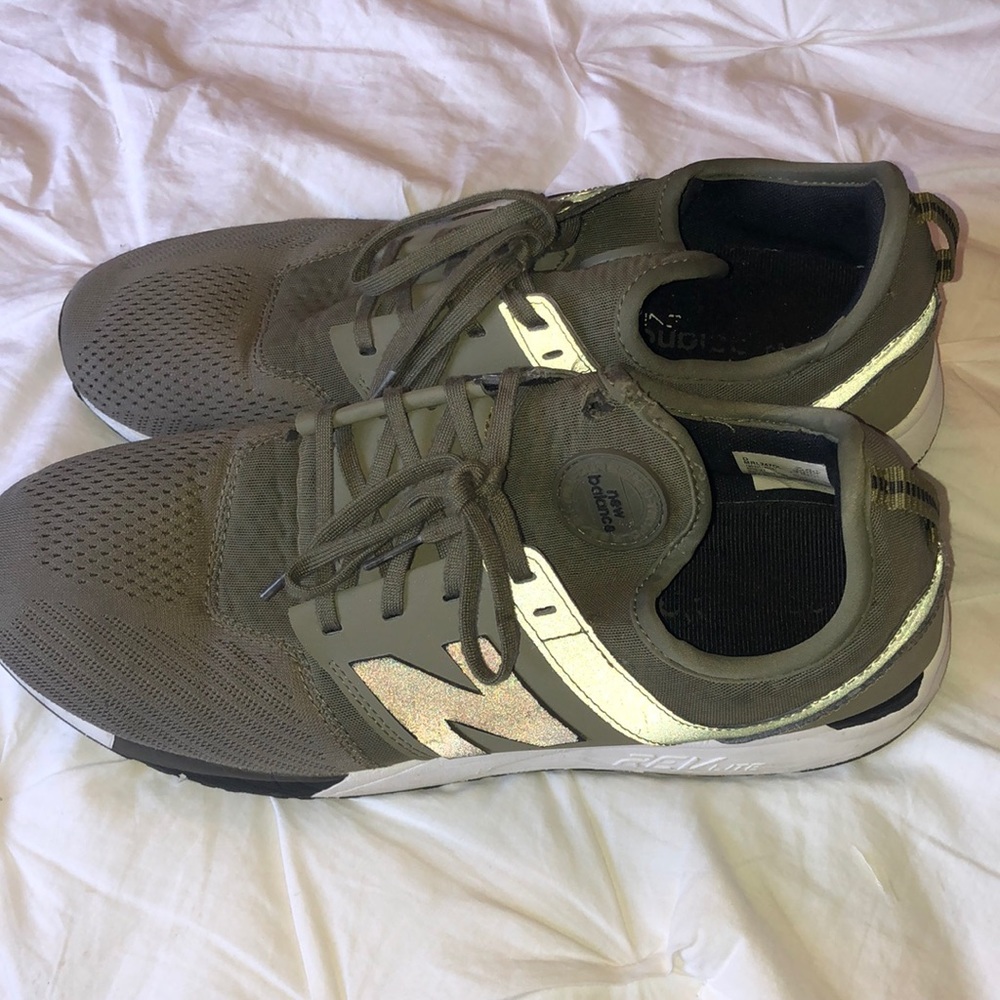 Army Green New Balance Mens Shoes Size 11.5
